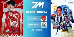 Kèo bóng đá Arsenal vs Newcastle hôm nay ngày 25/04/2026 - NHA
