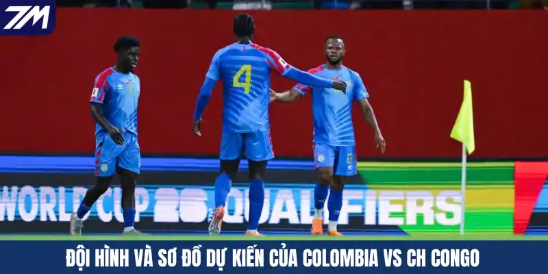 Đội hình và sơ đồ dự kiến của Colombia vs CH Congo