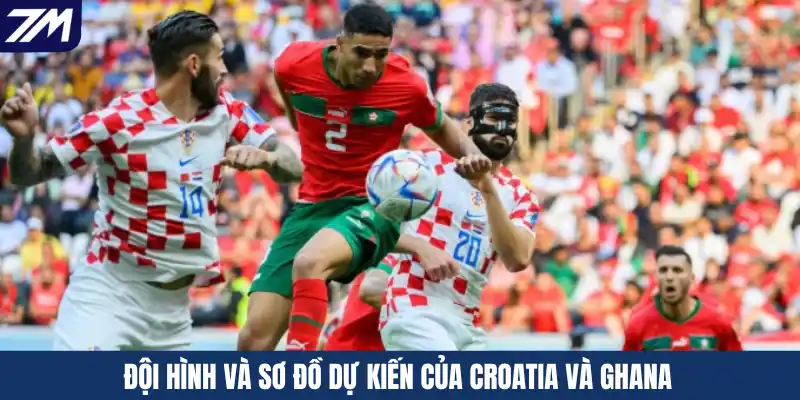 Đội hình và sơ đồ dự kiến của Croatia và Ghana