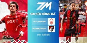 Kèo bóng đá Nottingham vs Bournemouth hôm nay ngày 24/05/2026 - NHA