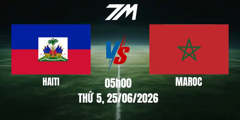 Tỷ Lệ Nhà Cái Maroc Vs Haiti – Bảng C World Cup 05h00 25/06/2026