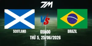 Tỷ Lệ Nhà Cái Scotland Vs Brazil - Bảng C World Cup 05h00 25/06/2026